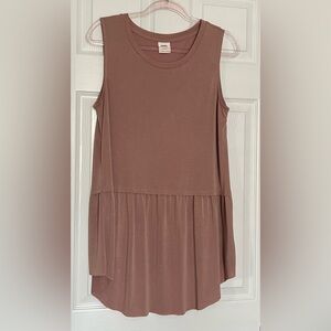 Mote Sleeveless Blush Pink Mauve Hi-Lo Modal Tunic Top Women’s Medium